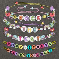 Rock The Test Dont Stress Do Your Best Bracelet Test Day Cotton Canvas Backpack