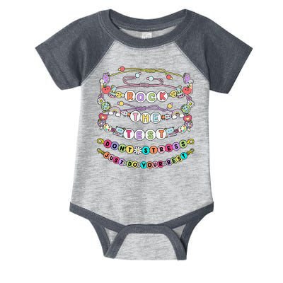 Rock The Test Dont Stress Do Your Best Bracelet Test Day Infant Baby Jersey Bodysuit