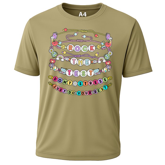 Rock The Test Dont Stress Do Your Best Bracelet Test Day Cooling Performance Crew T-Shirt