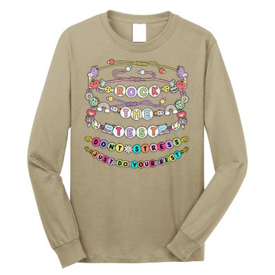 Rock The Test Dont Stress Do Your Best Bracelet Test Day Long Sleeve Shirt