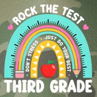 Rock The Test Day 3rd Grade Teach.er Third Grade Testing Day Legacy Tie Dye Trucker Hat