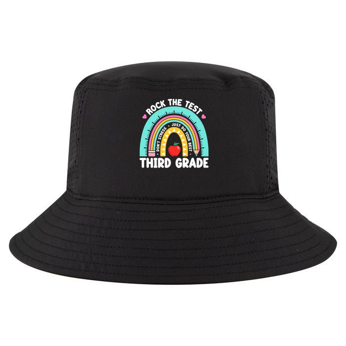 Rock The Test Day 3rd Grade Teach.er Third Grade Testing Day Cool Comfort Performance Bucket Hat