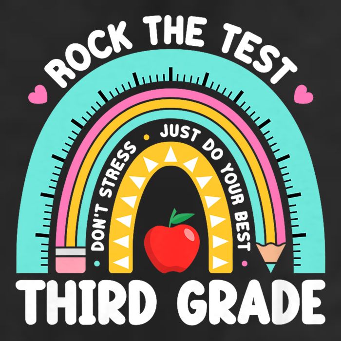 Rock The Test Day 3rd Grade Teach.er Third Grade Testing Day Cool Comfort Performance Bucket Hat