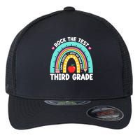 Rock The Test Day 3rd Grade Teach.er Third Grade Testing Day Flexfit Unipanel Trucker Cap