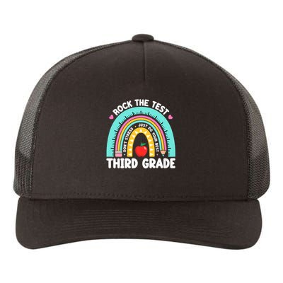 Rock The Test Day 3rd Grade Teach.er Third Grade Testing Day Yupoong Adult 5-Panel Trucker Hat