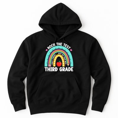 Rock The Test Day 3rd Grade Teach.er Third Grade Testing Day Hoodie
