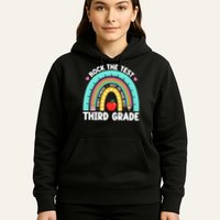 Rock The Test Day 3rd Grade Teach.er Third Grade Testing Day Hoodie