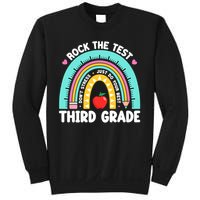 Rock The Test Day 3rd Grade Teach.er Third Grade Testing Day Sweatshirt
