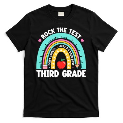 Rock The Test Day 3rd Grade Teach.er Third Grade Testing Day T-Shirt