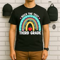 Rock The Test Day 3rd Grade Teach.er Third Grade Testing Day T-Shirt