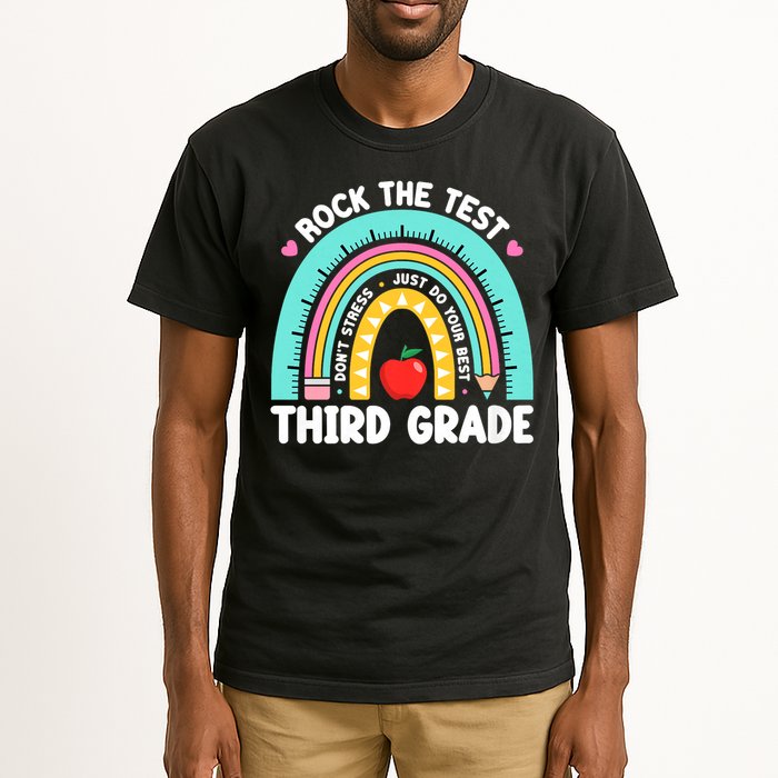 Rock The Test Day 3rd Grade Teach.er Third Grade Testing Day Tall T-Shirt