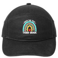 Rock The Test Day 3rd Grade Teach.er Third Grade Testing Day 7-Panel Snapback Hat