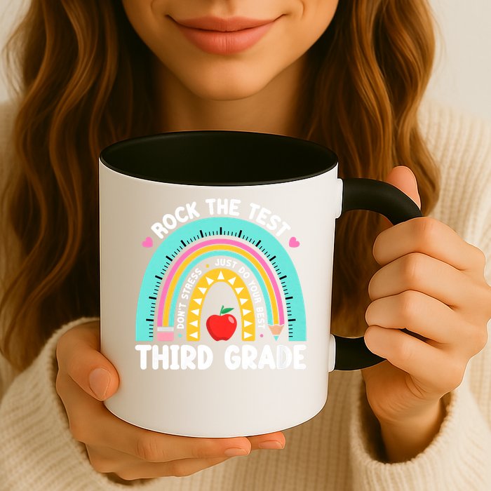 Rock The Test Day 3rd Grade Teach.er Third Grade Testing Day Mug