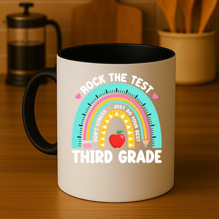 Rock The Test Day 3rd Grade Teach.er Third Grade Testing Day Mug