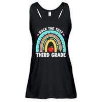 Rock The Test Day 3rd Grade Teach.er Third Grade Testing Day Ladies Essential Flowy Tank