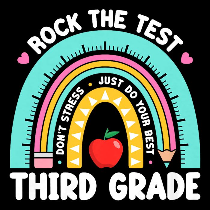 Rock The Test Day 3rd Grade Teach.er Third Grade Testing Day Flatbill Hat