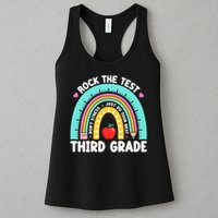 Rock The Test Day 3rd Grade Teach.er Third Grade Testing Day Womens Tank Top
