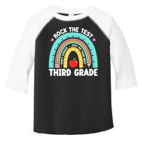 Rock The Test Day 3rd Grade Teach.er Third Grade Testing Day Toddler Fine Jersey T-Shirt