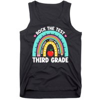 Rock The Test Day 3rd Grade Teach.er Third Grade Testing Day Tank Top