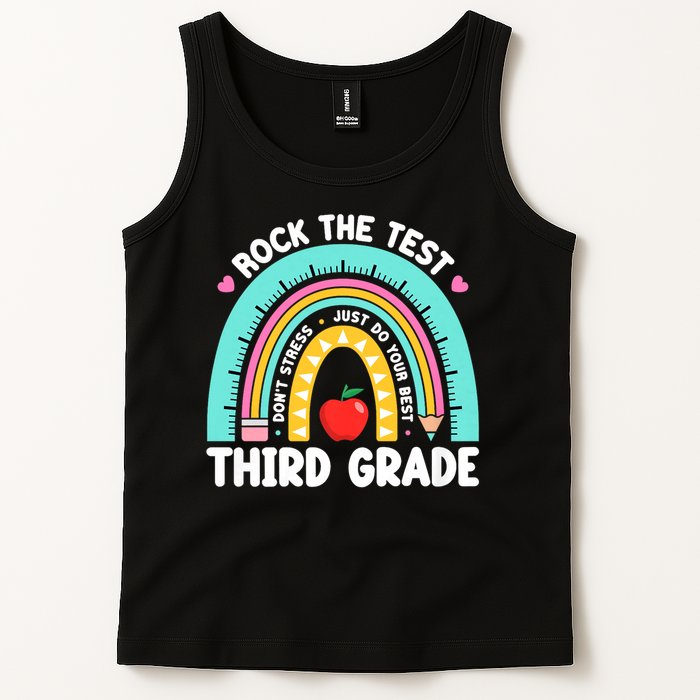 Rock The Test Day 3rd Grade Teach.er Third Grade Testing Day Tank Top