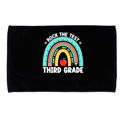 Rock The Test Day 3rd Grade Teach.er Third Grade Testing Day Microfiber Hand Towel