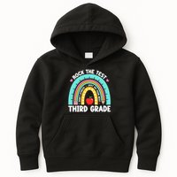 Rock The Test Day 3rd Grade Teach.er Third Grade Testing Day Kids Hoodie