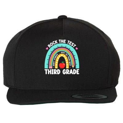 Rock The Test Day 3rd Grade Teach.er Third Grade Testing Day Wool Snapback Cap