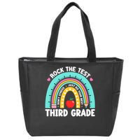 Rock The Test Day 3rd Grade Teach.er Third Grade Testing Day Zip Tote Bag