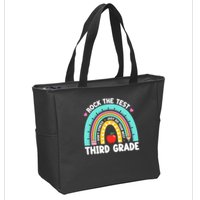 Rock The Test Day 3rd Grade Teach.er Third Grade Testing Day Zip Tote Bag