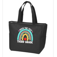 Rock The Test Day 3rd Grade Teach.er Third Grade Testing Day Zip Tote Bag