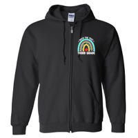 Rock The Test Day 3rd Grade Teach.er Third Grade Testing Day Full Zip Hoodie