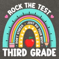 Rock The Test Day 3rd Grade Teach.er Third Grade Testing Day Cotton Canvas Backpack