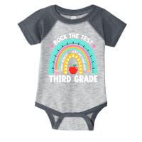 Rock The Test Day 3rd Grade Teach.er Third Grade Testing Day Infant Baby Jersey Bodysuit