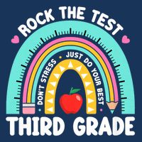 Rock The Test Day 3rd Grade Teach.er Third Grade Testing Day Infant Baby Jersey Bodysuit