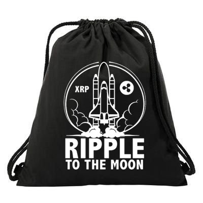 Ripple To The Moon Drawstring Bag