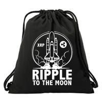 Ripple To The Moon Drawstring Bag