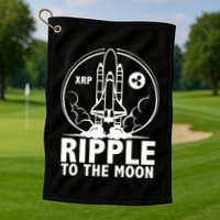 Ripple To The Moon Golf Towel