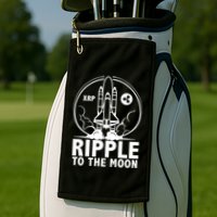 Ripple To The Moon Golf Towel