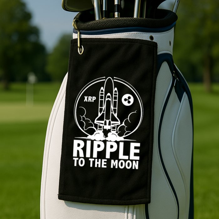 Ripple To The Moon Golf Towel