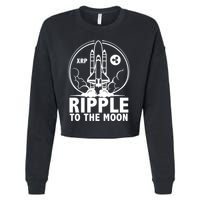 Ripple To The Moon Cropped Pullover Crew
