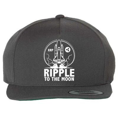 Ripple To The Moon Wool Snapback Cap