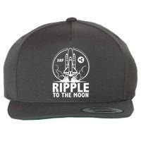 Ripple To The Moon Wool Snapback Cap