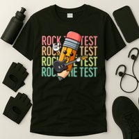 Rock The Test Day Teach.er Testing Day Motivational Funny T-Shirt