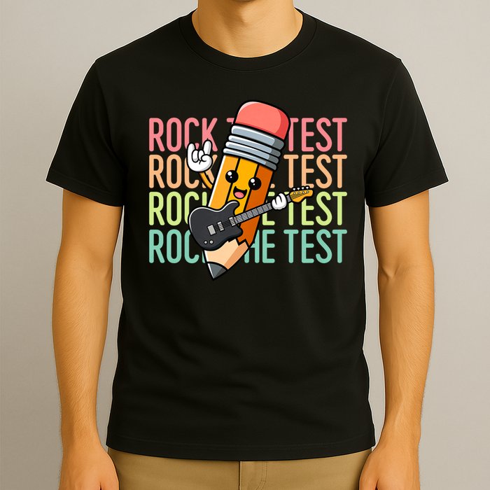 Rock The Test Day Teach.er Testing Day Motivational Funny T-Shirt