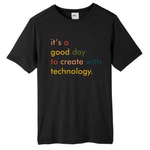 Retro Technology Teacher Tech Teacher Tall Fusion ChromaSoft Performance T-Shirt