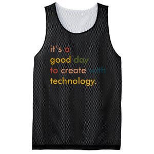 Retro Technology Teacher Tech Teacher Mesh Reversible Basketball Jersey Tank