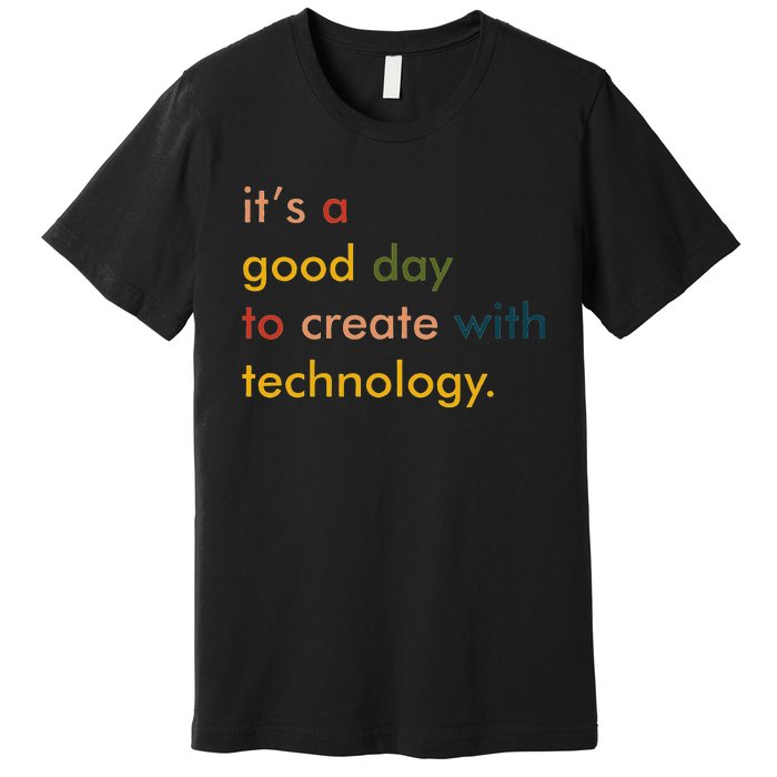 Retro Technology Teacher Tech Teacher Premium T-Shirt