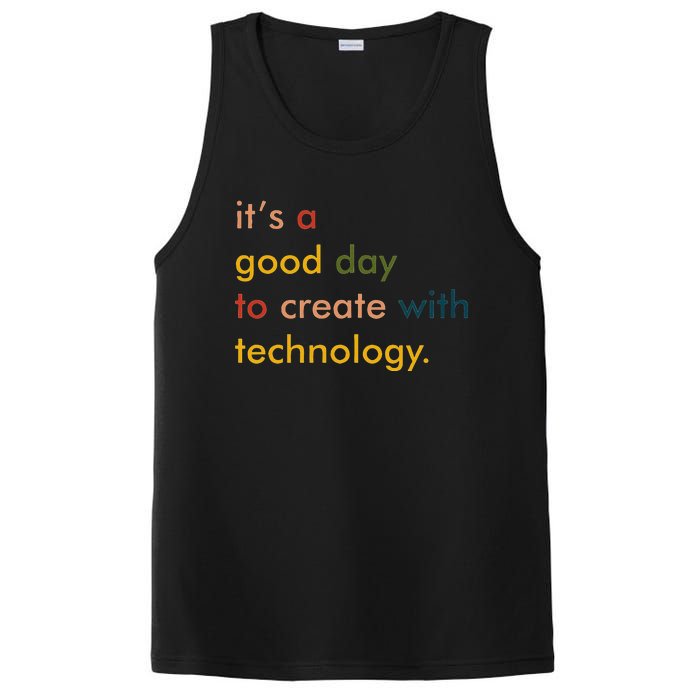 Retro Technology Teacher Tech Teacher PosiCharge Competitor Tank