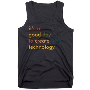 Retro Technology Teacher Tech Teacher Tank Top