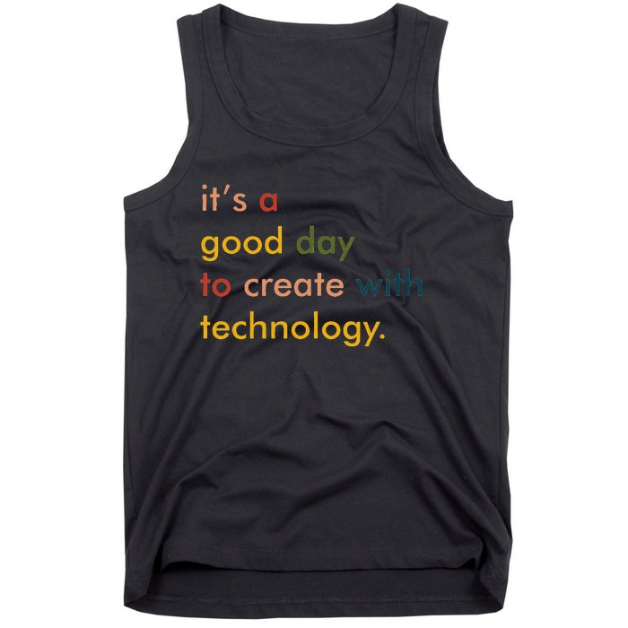 Retro Technology Teacher Tech Teacher Tank Top